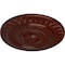 Ekena Millwork Christopher Ceiling Medallion, Hand-Painted Brushed Mahogany, 26 5/8"OD x 2 1/4"P CM26CSBMF - alternate 2